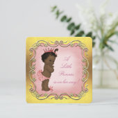 Invitation Une petite princesse est sur son chemin Baby showe (Debout devant)