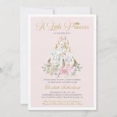 Invitation Une petite princesse est sur son chemin Baby showe (Devant)