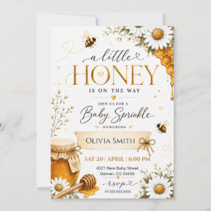 Invitation Une petite ruche est en route Baby Shower