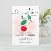 Invitation Une petite ruse est sur le chemin Cherry Invitatio (Debout devant)