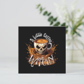Invitation Une Petite Sorcière du Café (Debout devant)