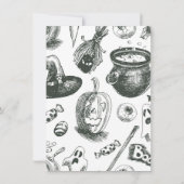 Invitation Une petite sorcière sur le chemin Baby shower d'Ha (Dos)