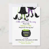 Invitation Une petite sorcière sur le chemin Baby shower d'Ha (Devant)