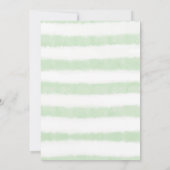 Invitation Une Petite Tangérine D'Aquarelle Verte En Couleur  (Dos)