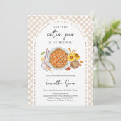Invitation Une petite tarte à la croûte est sur le Baby showe (Debout devant)