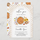 Invitation Une petite tarte à la croûte est sur le Baby showe (Devant / Derrière)