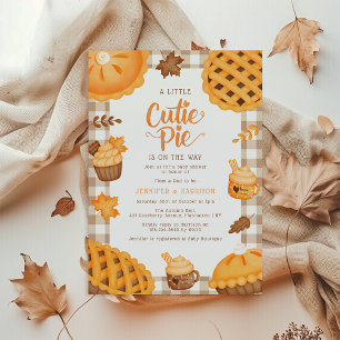 Invitation Une Petite Tarte Cutie Est En Route Baby shower