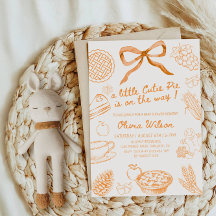 Une petite tarte mignonne arrive Baby Shower Party