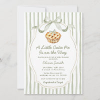 Une petite tarte mignonne Baby Shower vert sauge