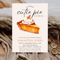 Une petite tarte mignonne Citrouille Bébé Automne 