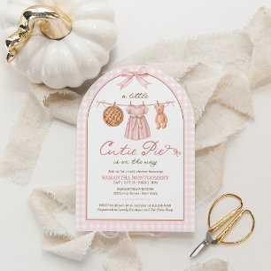 Invitation Une petite tarte mignonne est en route Baby Shower