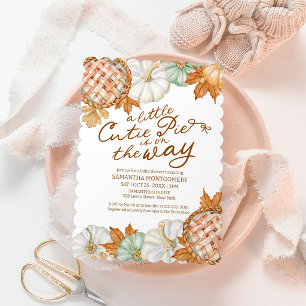 Invitation Une petite tarte mignonne est en route Baby Shower