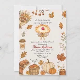 Invitation Une petite tarte mignonne est en route Baby Shower