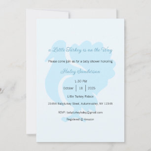 Invitation Une petite Turquie est sur le chemin de l'invitati