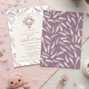 Invitation Une petite Turquie est sur le chemin du Baby showe