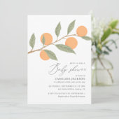 Invitation Une petite ville est sur le Baby shower Way (Debout devant)