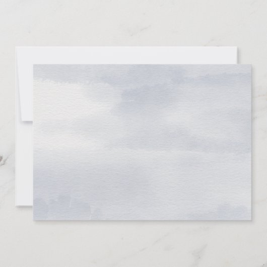 Invitation Une photo écrite à la main, juste mariée (Dos)