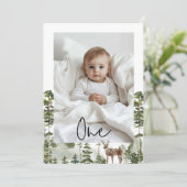 Invitation Une photo | Ma première année | Personnalisé (Debout devant)