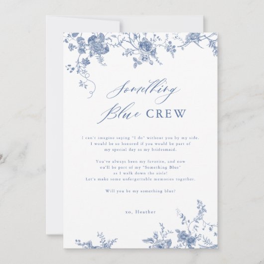 Invitation Une proposition de dossard d'équipage bleu (Devant)