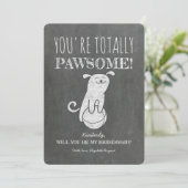 Invitation Une proposition de servante d'accueil complètement (Debout devant)