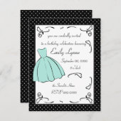 Invitation Une robe esquissée (Devant / Derrière)