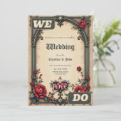 Invitation Une romance gothique. Un style gothique et orné (Debout devant)