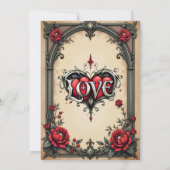 Invitation Une romance gothique. Un style gothique et orné (Dos)