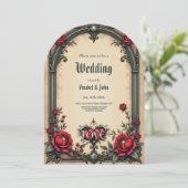 Invitation Une romance gothique. Un style gothique et orné (Debout devant)