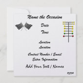 Invitation Une Royally Rockin' Racing Party - SRF (Dos)