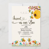 Invitation Une ruche du baby shower du bonheur (Devant)