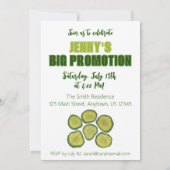 Invitation Une sacrée histoire de cornichons verts en tranche (Dos)