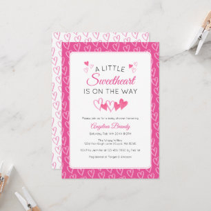 Invitation Une Saint-Valentin pour un petit amour Baby Shower