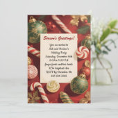 Invitation Une saison de soins fête de Noël (Debout devant)