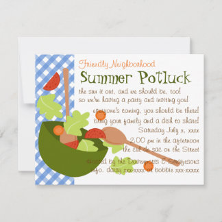 Invitation Une salade amusante et délicieuse