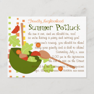 Invitation Une salade amusante et délicieuse