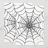 Invitation Une simple toile d'araignée - Gros plan (Devant / Derrière)