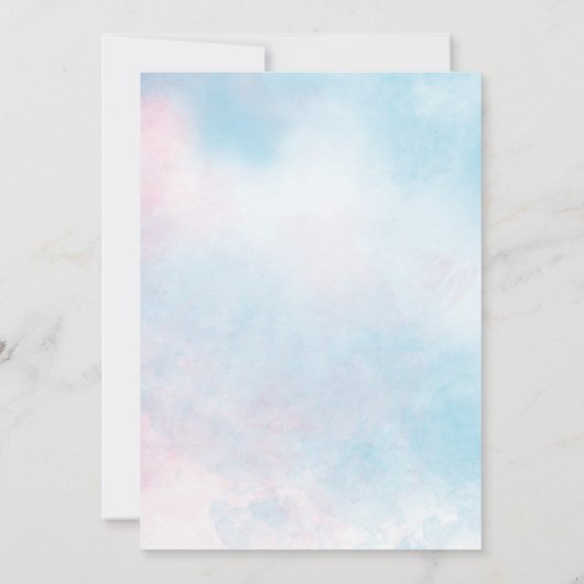 Invitation Une sirène de mer Photo 1er Anniversaire (Dos)