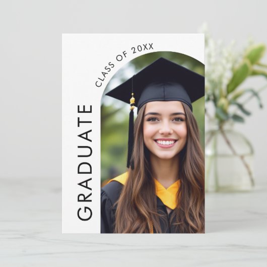 Invitation Une Smart Cookie Graduation Party Arch Photo (Debout devant)