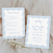 Invitation Une soirée Bachelorette Bleue