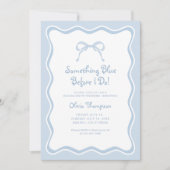 Invitation Une soirée Bachelorette Bleue (Devant)