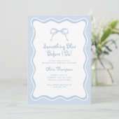 Invitation Une soirée Bachelorette Bleue (Debout devant)