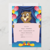 Invitation Une Soirée de Célébration"Anniversaire (Dos)