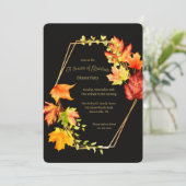 Invitation Une Soirée de Dîner de Saison de Gratitude (Debout devant)
