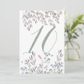 Invitation Une table de mariage aux fleurs sauvages n° 10 rec (Debout devant)