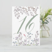 Invitation Une table de mariage aux fleurs sauvages n° 16 rec (Debout devant)