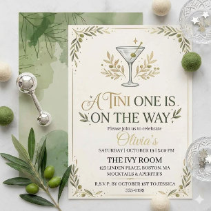 Invitation Une Tini One est en route baby shower