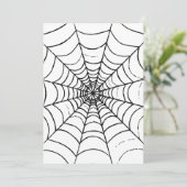 Invitation Une toile d'araignée simple - Gros plan (Debout devant)