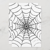 Invitation Une toile d'araignée simple - Gros plan (Devant / Derrière)