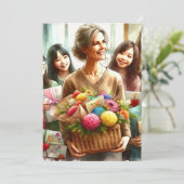 Invitation Une toile de la gratitude (Debout devant)
