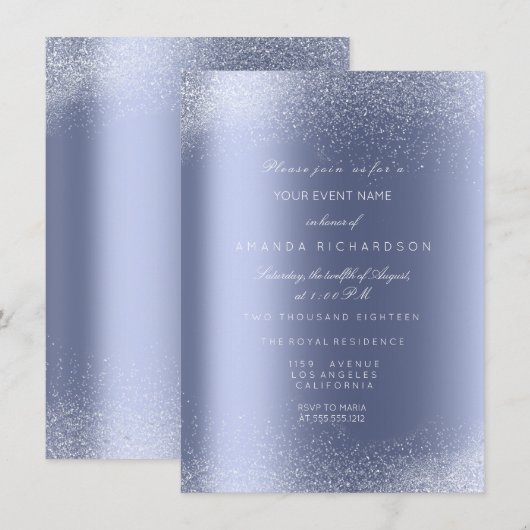 Invitation Une touche de magie : l'invitation qui éblouit (Devant / Derrière)